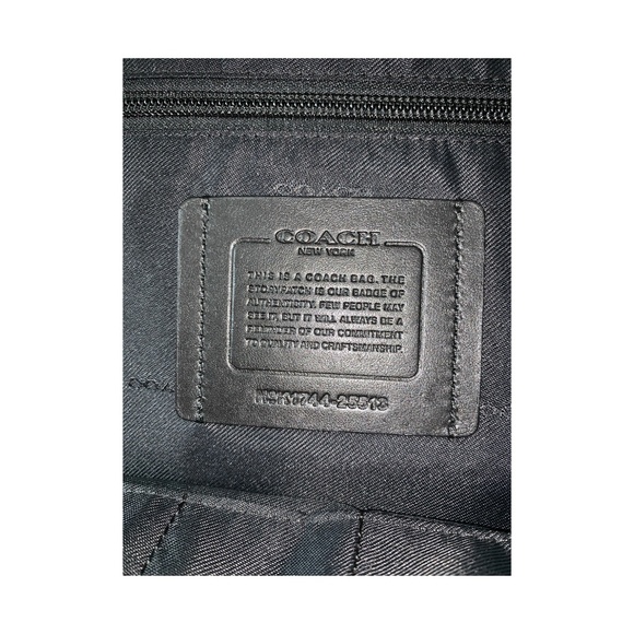 COACH Campus Backpack With Baseball Stitch. BLACK - Picture 6 of 8